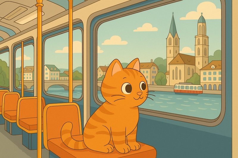 A friendly cat