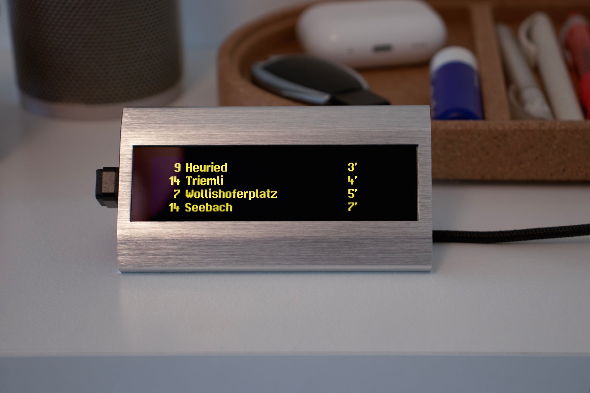 Tramli is a nice gadget for a desk